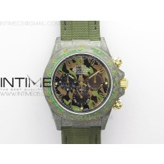 OM공장 데이토나 DIW 카본 나일론스트랩 4130 Daytona DIW Carbon OMF Best Edition Green Dial on Dark Green Nylon Strap A4130