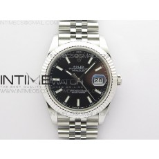 RO공장 롤렉스 데이저스트 41 블랙다이얼 DateJust 41MM 126334 904L SS ROF 1:1 Best Edition Black Dial Stick Markers on SS Jubilee Bracelet A3235