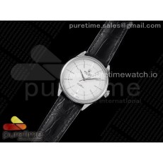 KZ공장 셀리니 화이트다이얼 가죽스트랩 Cellini SS KZF 1:1 Best Edition White Dial Stick Markers on Black Leather Strap SA3132