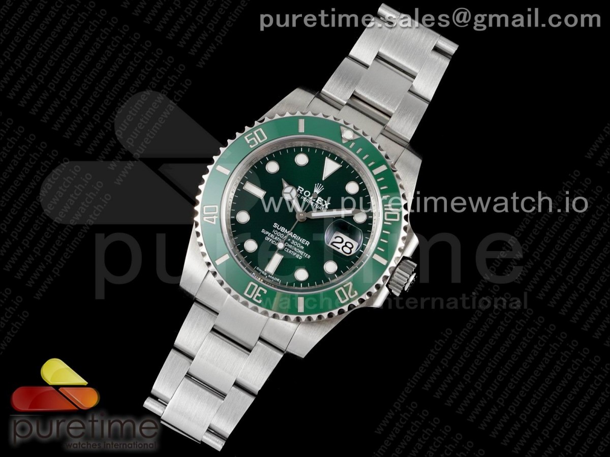 ZR공장 롤렉스 서브마리너 40 그린 3135 Submariner 116610 LV Green Ceramic ZRF 1:1 Best Edition on SS Bracelet VR3135