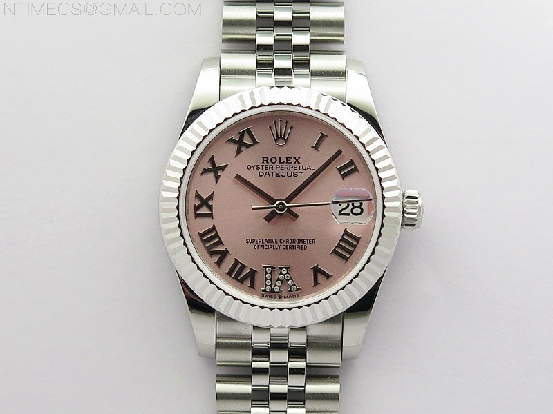 BP공장 롤렉스 데이저스트 31 핑크다이얼 2813무브 21600진동 Datejust 31mm 278271 SS BP Best Edition Pink Roman Markers Dial on Jubilee Bracelet