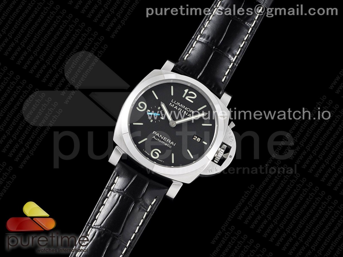 VS공장 파네라이 PAM1312 블랙다이얼 가죽스트랩 PAM1312 W VSF 1:1 Best Edition Black Dial on Black Leather Strap P.9010 Clone