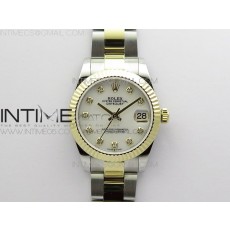 BP 롤렉스 데이저스트 31 옐로우골드콤비 자개다이얼 2813 Datejust 31mm 278273 SS/YG BP Best Edition White MOP Diamonds Markers Dial on SS/YG Oyster Bracelet