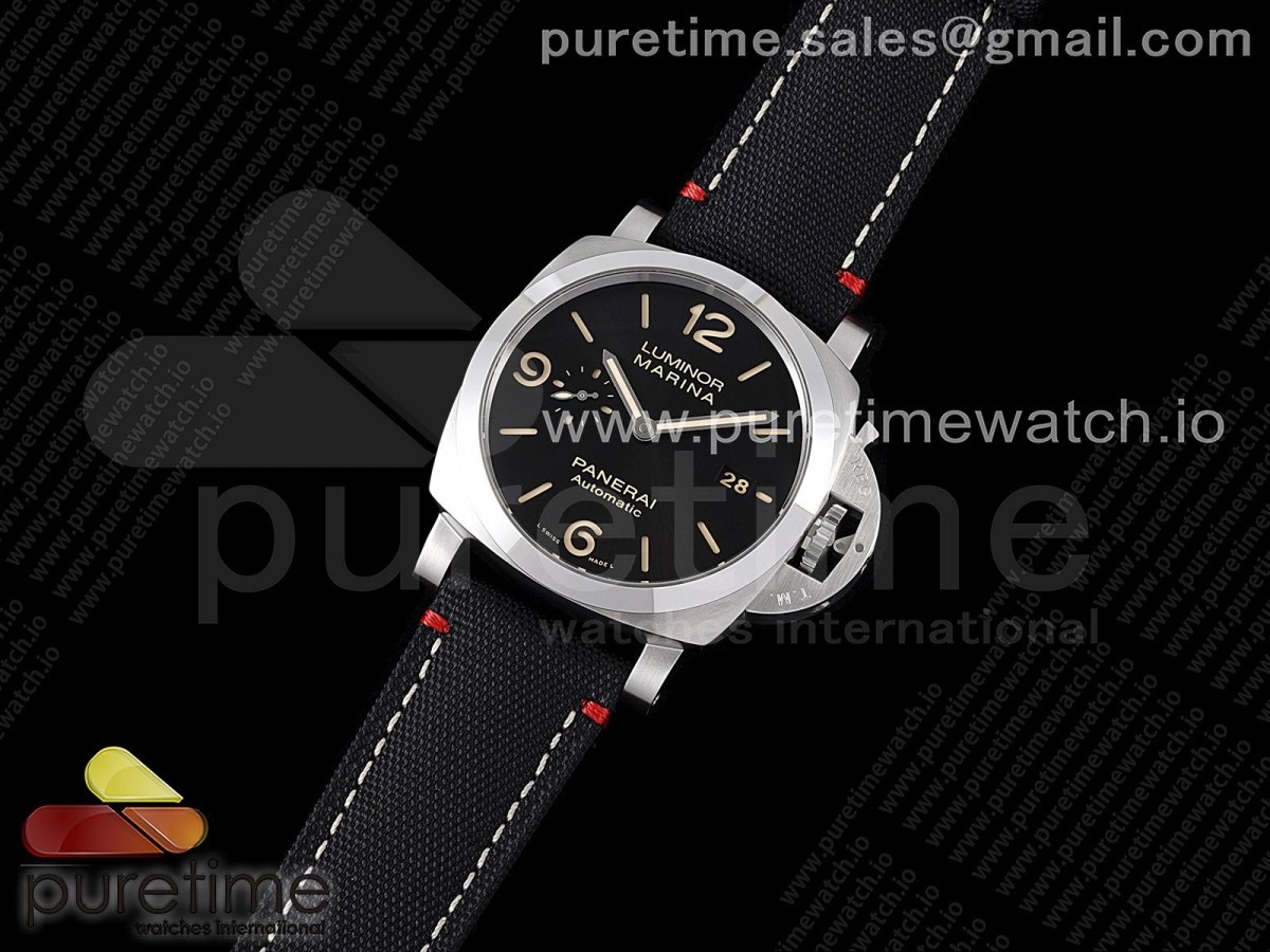 VS공장 파네라이 PAM1025 블랙다이얼 블랙나일론스트랩 PAM1025 VSF 1:1 Best Edition Black Dial on Black Canvas Strap P.9010 Clone