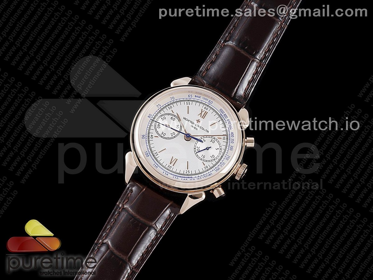 OX공장 히스토릭 로골 화이트다이얼 가죽스트랩 Historiques 5000H RG OXF White Dial on Brown Leather Strap A7750