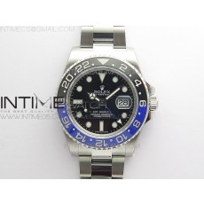 RO공장 배트맨 블랙다이얼 GMT Master II 116710BLNR Batman Ceramic 316L Steel ROF Best Edition Black Dial on SS Bracelet A3186