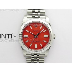 BP공장 롤렉스 오이스터퍼페츄얼 41미리 레드다이얼 2813 Oyster Perpetual 41mm 124300 BP Best Edition Red Dial on SS Jubilee Bracelet