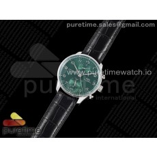 ZF공장 포르투기저 그린다이얼 가죽스트랩 Portuguese Chrono IW3716 ZF 1:1 Best Edition Green Dial on Black Leather Strap A69355