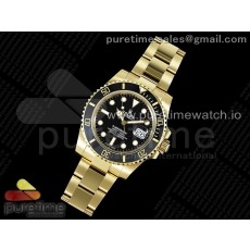 GM공장 롤렉스 서브마리너 흑금 3135 Submariner 116618 LN Black Ceramic YG Plated 904L Steel GMF 1:1 Best Edition SA3135