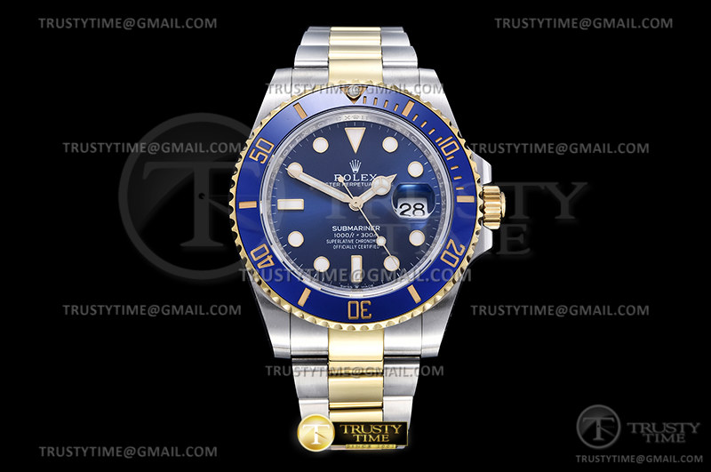 EW공장 V2 롤렉스 서브마리너 청콤 41 Submariner 126613LB 904L YG/SS Blue EWF V2 A3235