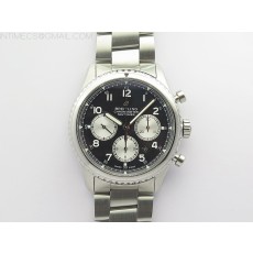 B12공장 브라이틀링 내비타이머 블랙다이얼 Navitimer 8 SS B12 Best Edition Black dial On SS Bracelet A7750