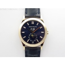 GR공장 애뉴얼 캘린더 로골 블루다이얼 가죽스트랩 Annual Calendar Complications 5396 RG GRF Best Edition Blue dial T Crystal Markers on Blue leather strap A324