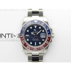 BP공장 롤렉스 GMT마스터2 펩시 블루다이얼 오이스터브레이슬릿 GMT-Master II 116719 BLNR Red/Blue Ceramic 904L BP 1:1 Best Edition Blue Dial On VR3285 (Correct Hand Stack)