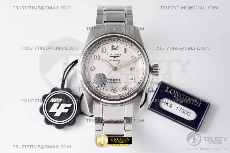 ZF공장 론진 스피릿 데이트 스틸 화이트다이얼 브레이슬릿 Longines Spirit SS/SS White ZF A2892