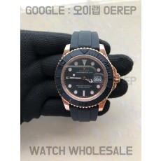 BP공장 롤렉스 요트마스터 에버로즈골드 로즈골드금통 러버스트랩 BPF Rolex Yachtmaster 40 Rosegold Rubber Strap