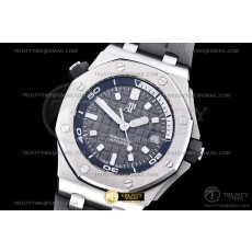 BF공장 오데마피게 로얄오크오프쇼어 다이버 15720 스틸 그레이다이얼 러버스트랩 Royal Oak Offshore Diver 15720 SS/RU Grey BF A4308