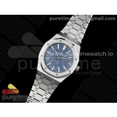 APS공장 오데마피게 로얄오크 15400 스틸 블루다이얼 브레이슬릿 Royal Oak 41mm 15400 SS APSF 1:1 Best Edition Blue Textured Dial on SS Bracelet A3120 Super Clone