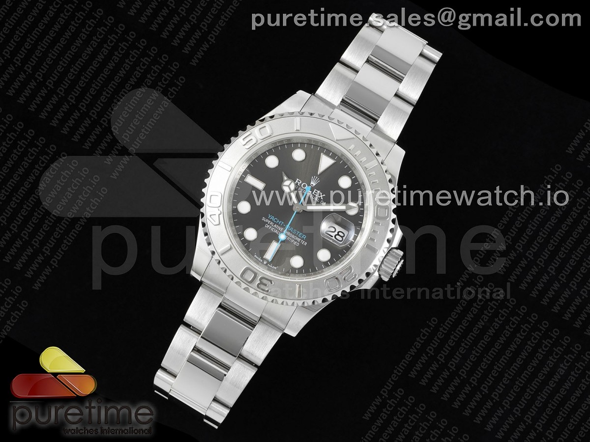 GS공장 롤렉스 요트마스터 40 스틸 그레이다이얼 브레이슬릿 다크로듐 Yacht-Master 126622 GSF 1:1 Best Edition Gray Dial on SS Bracelet A2836