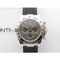 CLEAN공장 롤렉스 스틸 데이토나 그레이다이얼 러버스트랩 Daytona 116519 Clean 1:1 Best Edition 904L SS Case and Bracelet Gray Dial Numbers Markers SA4130 V2