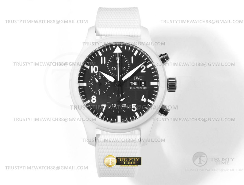 TW공장 IWC 파일럿 크로노그래프 탑건 레이크타호 블랙다이얼 나일론스트랩 Pilot Chrono Lake Tahoe CER/RU Black TWF A7750