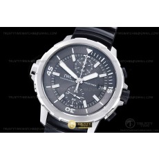 V6S공장 IWC 아쿠아타이머 크로노그래프 IW379506 그레이다이얼 러버스트랩 AquaTimer Chronograph IW379506 SS/RU Grey V6S A7750