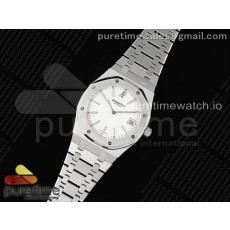 BF공장 오데마피게 로얄오크 15202 화이트다이얼 브레이슬릿 Royal Oak 39mm 15202 SS BF 1:1 Best Edition White Textured Dial on SS Bracelet A2121