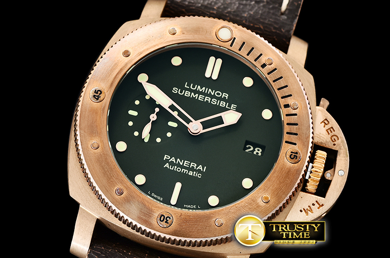 VS공장 파네라이 PAM382 브론조 그린다이얼 가죽스트랩 PAM382N Bronzo Submersible BR/LE Green VSF V2 Mod9000