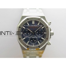 ZF공장 오데마피게 로얄오크 크로노그래프 26240 스틸 블루다이얼 브레이슬릿 Royal Oak Chrono 26240 SS ZF 1:1 Best Edition Blue Dial On SS Bracelet Super Clone DD4401