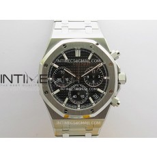 ZF공장 오데마피게 로얄오크 크로노그래프 26240 스틸 블랙다이얼 브레이슬릿 Royal Oak Chrono 26240 SS ZF 1:1 Best Edition Black Dial On SS Bracelet Super Clone DD4401