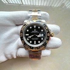 국내배송!! CLEAN공장 롤렉스 GMT마스터2 옐로우골드콤비 블랙다이얼 오이스터브레이슬릿 (고유번호 WC25)