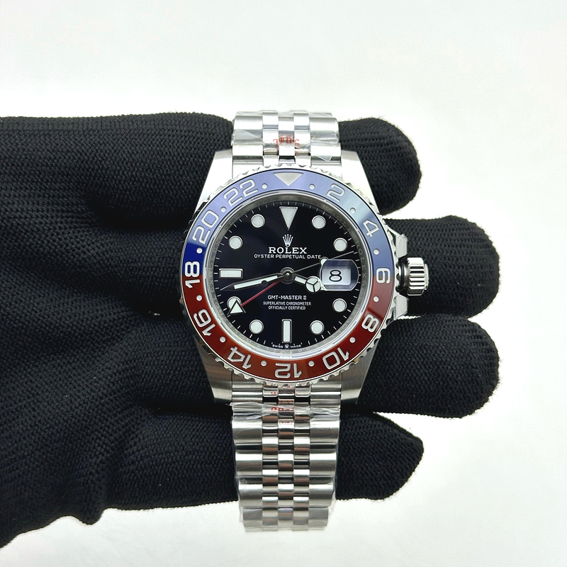 국내배송!! VS공장 롤렉스 GMT마스터2 펩시 스틸 레드블루베젤 쥬빌레브레이슬릿 3285 v1 (고유번호 0S171)